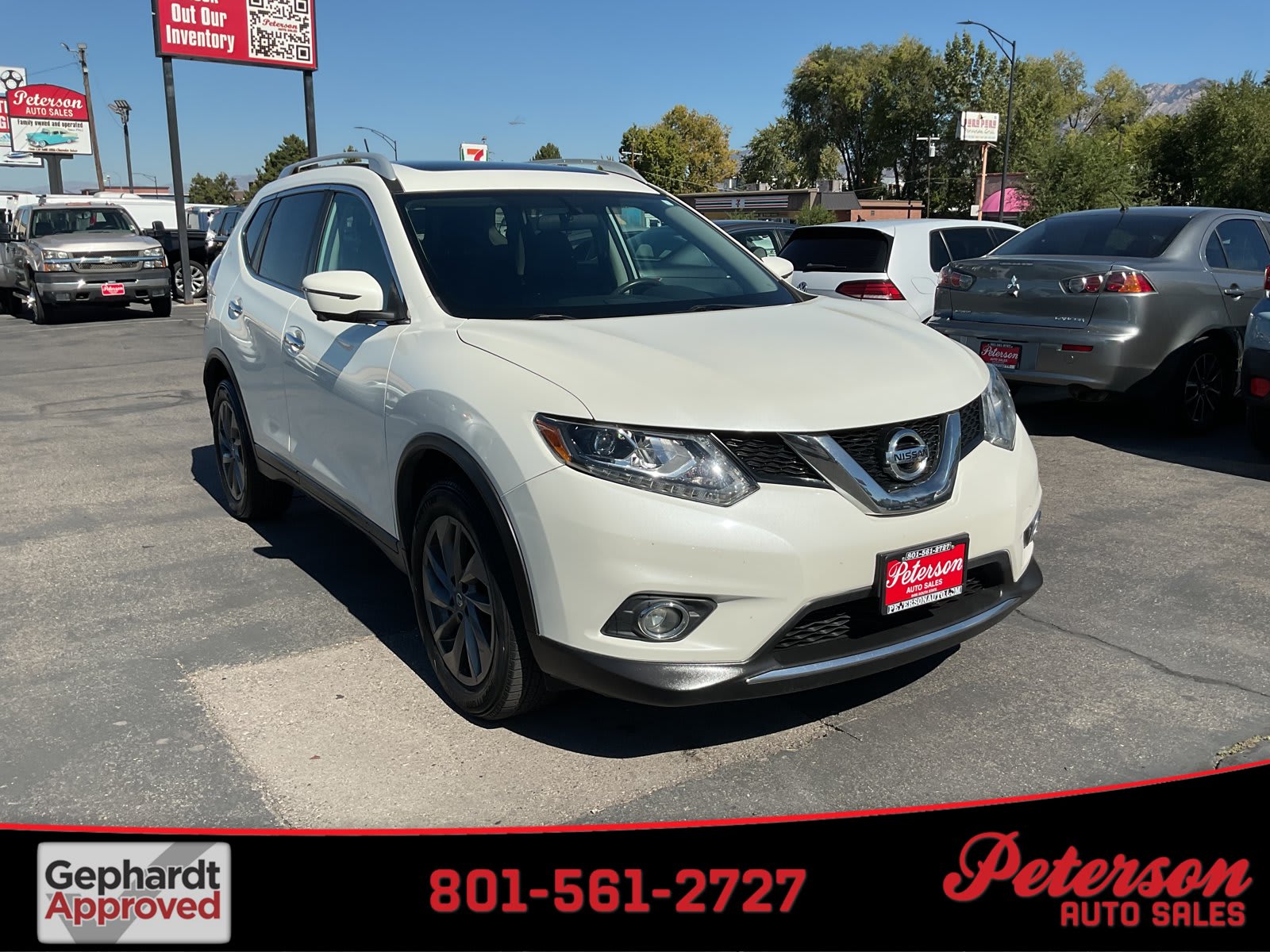 2016 Nissan Rogue used sport utility for sale at Peterson Auto Sales in Midvale, UT