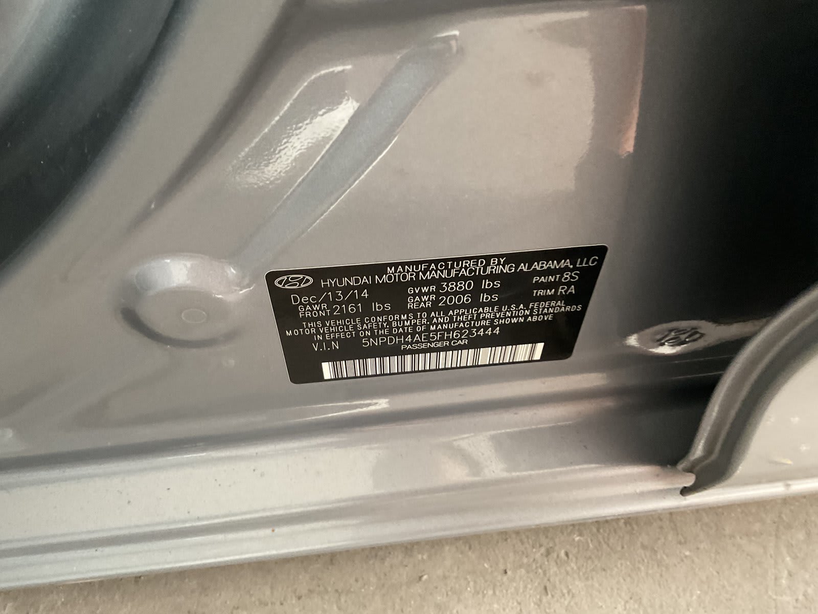 2015 Hyundai Elantra used 4dr car for sale at Peterson Auto Sales in Midvale, UT — photo 13 of 20