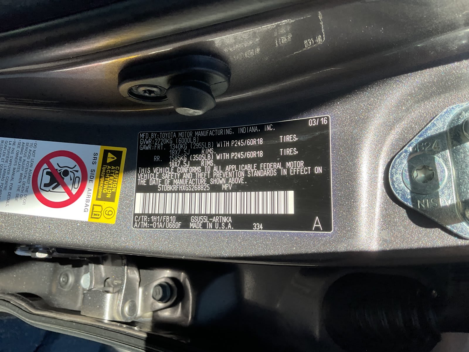 2016 Toyota Highlander used sport utility for sale at Peterson Auto Sales in Midvale, UT — photo 9 of 20