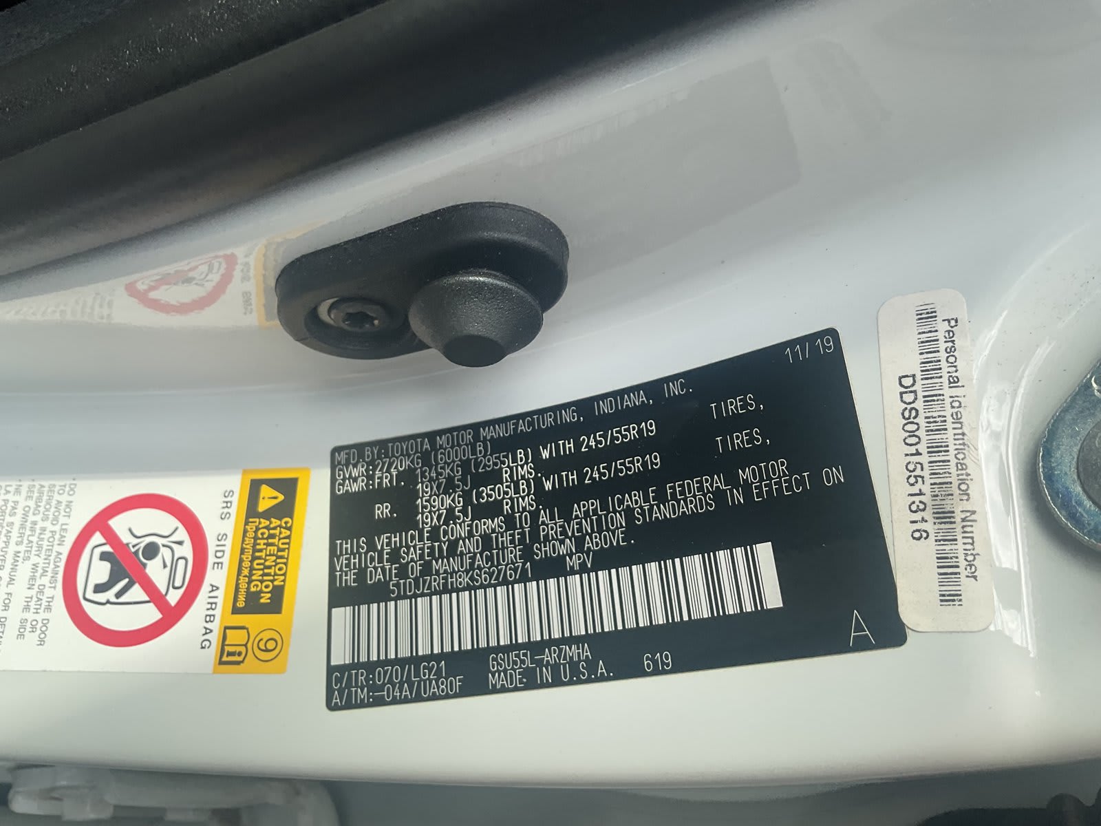2019 Toyota Highlander used sport utility for sale at Peterson Auto Sales in Midvale, UT — photo 14 of 22
