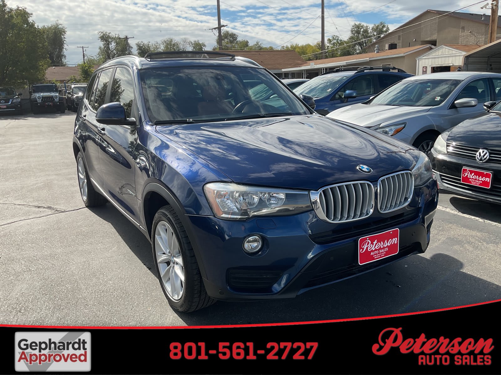 2017 BMW X3 used sport utility for sale at Peterson Auto Sales in Midvale, UT