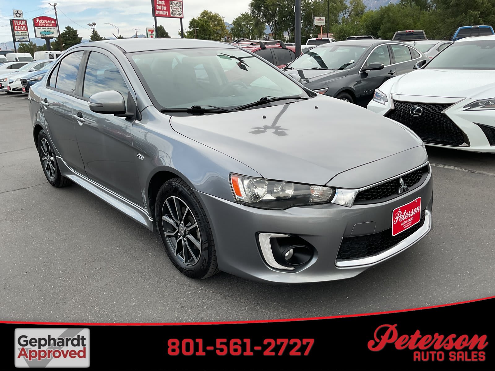 2017 Mitsubishi Lancer used 4dr car for sale at Peterson Auto Sales in Midvale, UT