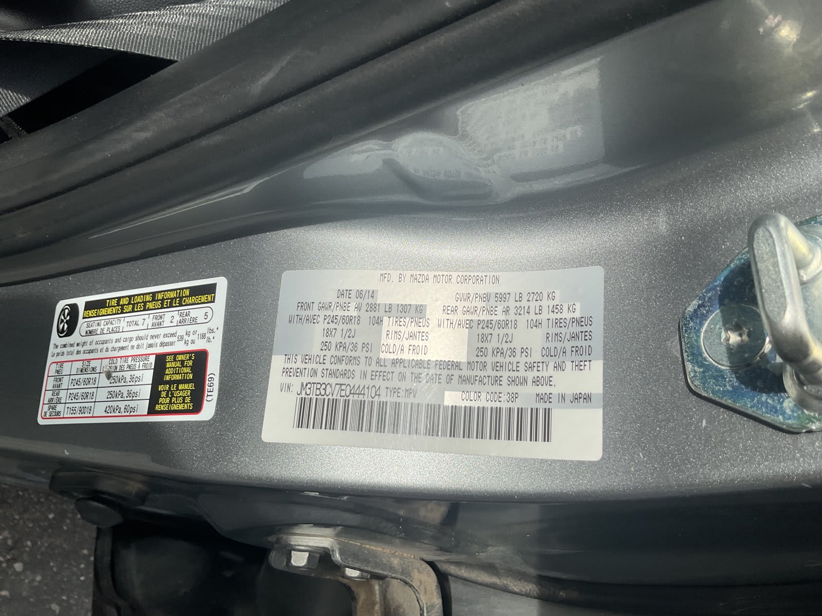 2014 Mazda CX-9 used sport utility for sale at Peterson Auto Sales in Midvale, UT — photo 18 of 24