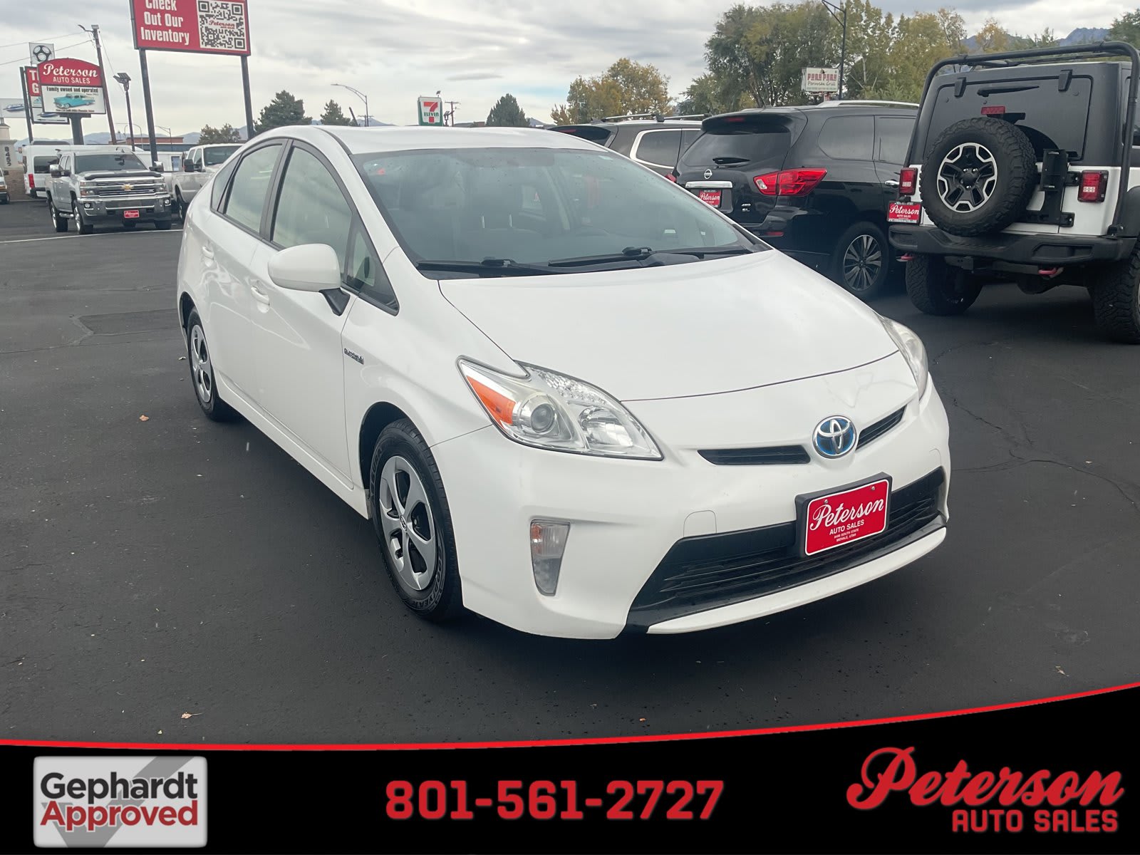 2014 Toyota Prius used hatchback for sale at Peterson Auto Sales in Midvale, UT