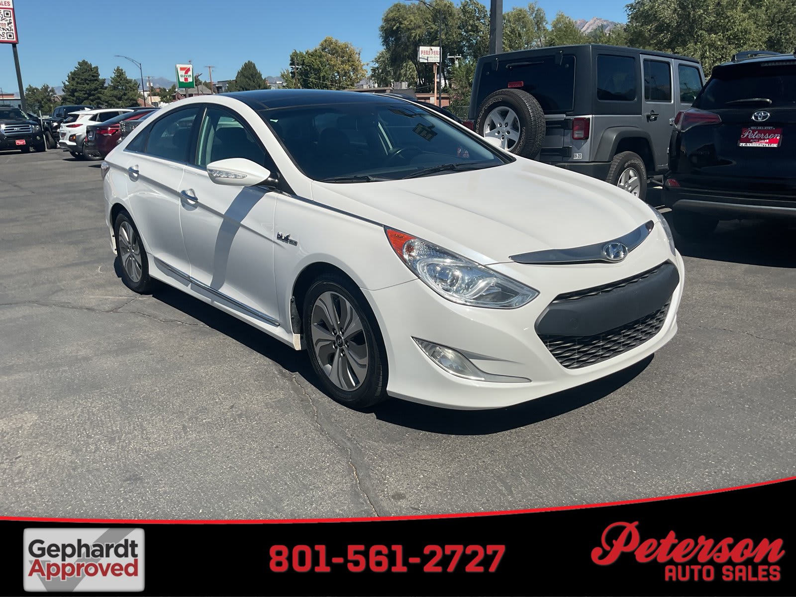 2015 Hyundai Sonata Hybrid used 4dr car for sale at Peterson Auto Sales in Midvale, UT