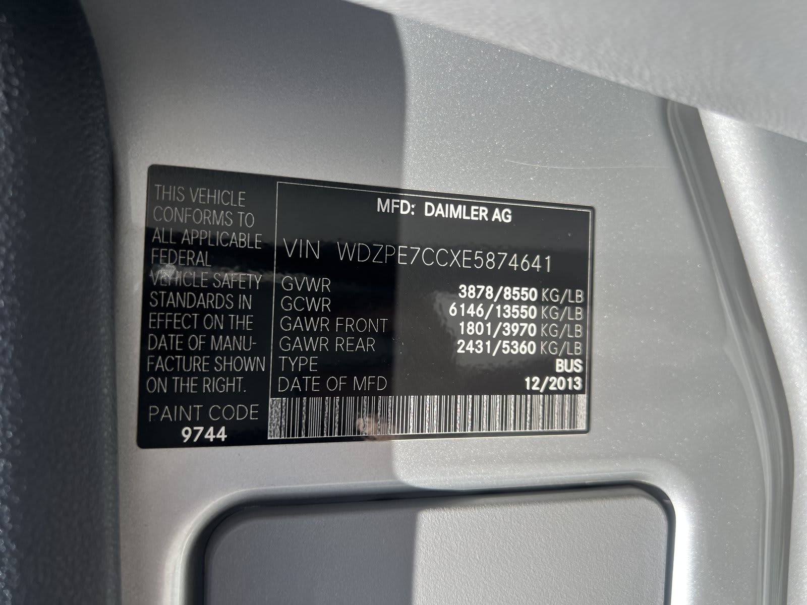 2014 Mercedes-Benz Sprinter Passenger Vans used full-size passenger van for sale at Peterson Auto Sales in Midvale, UT — photo 20 of 21