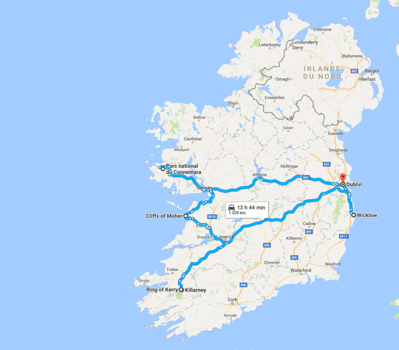 voyage irlande sans voiture