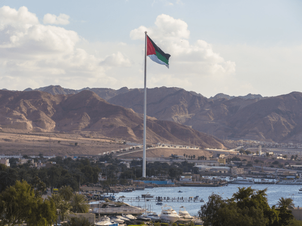 Arab Revolt Flag in Aqaba