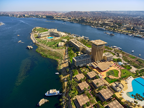 Aswan in the Nile River