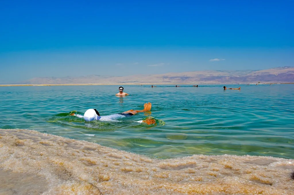 Floating at Dead Sea