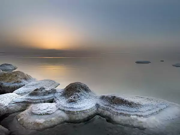 Dead Sea Salty Rocks Formations