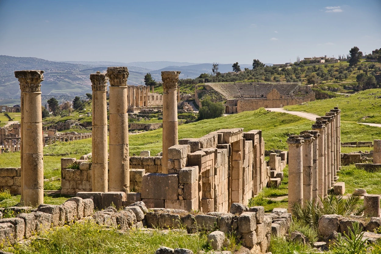 Roman ruins of Jerash Jordan
