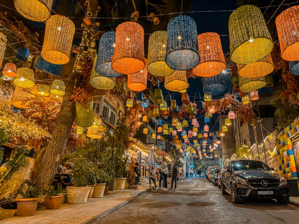 Rainbow Street at Night