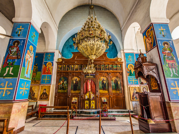 Inside of St George Church in Madaba