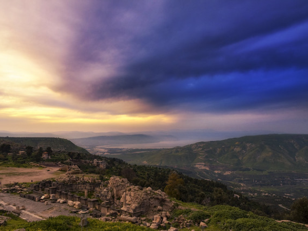 Sunset over the Golan Heights