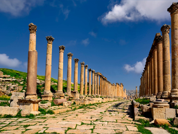 Colonnaded Street in Jerash 