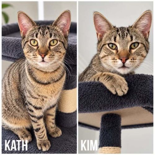 13370 & 13371 - Kath & Kim - Domestic Short Hair (DSH) Cat