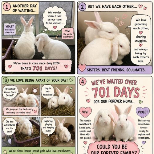 Vivi (Bonded with Violet) - Florida White Rabbit