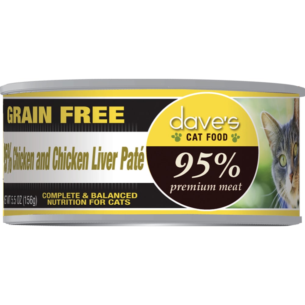 Dave S Pet Food 95 Chicken Chicken Liver Pate Grain Free Canned C