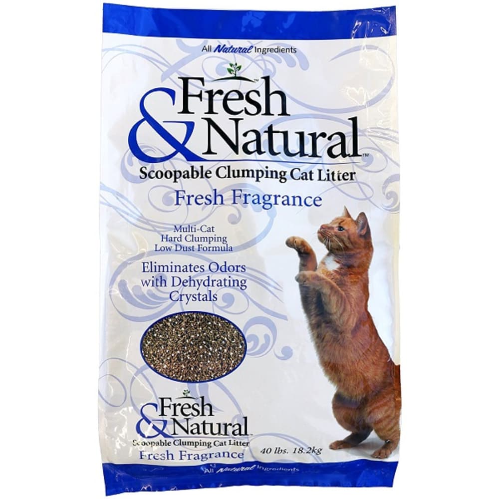 Fresh Natural Scoopable Clumping Cat Litter Fresh Fragrance 40l