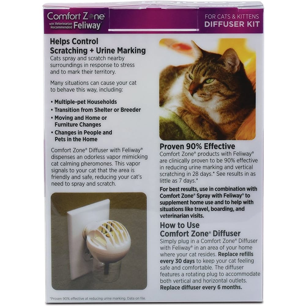 Comfort Zone With Feliway For Cats Diffuser Kit