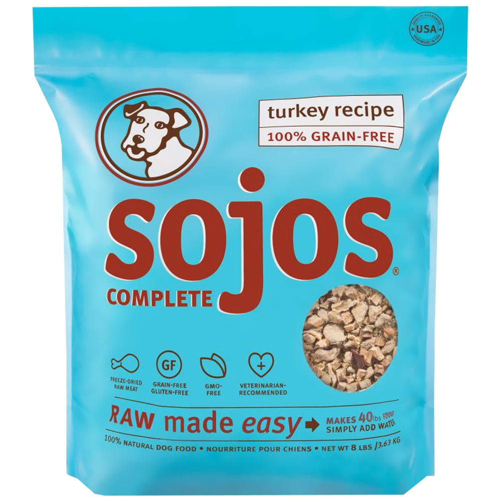 Sojos Complete Turkey Recipe Dehydrated Dog Food 7lbs