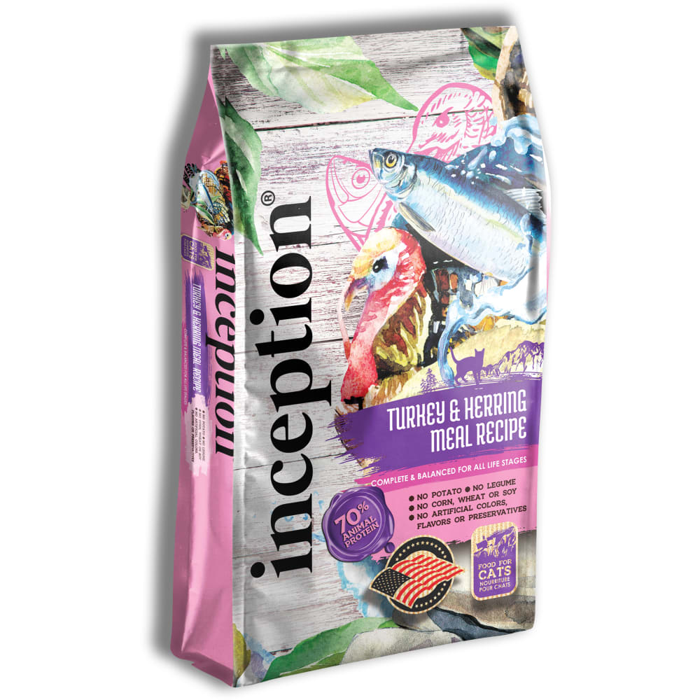 Inception Turkey Herring Meal Formula Dry Cat Food 13 5lb