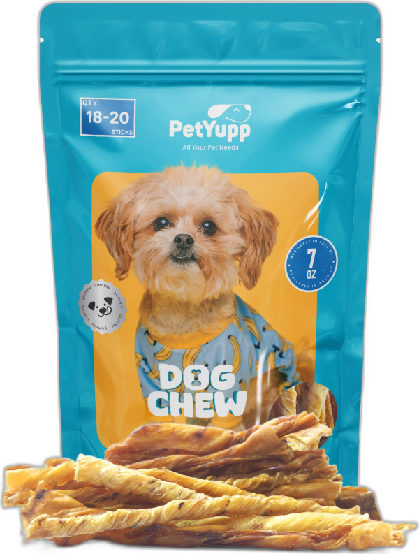 100% Natural Water Buffalo Bladder Twist Dog Treats - Pack of 7oz