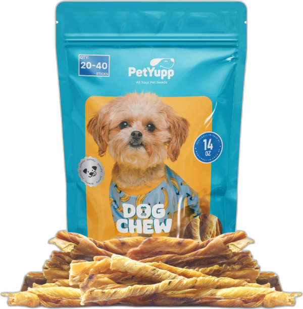 100% Natural Water Buffalo Bladder Twist Dog Treats - Pack of 14oz