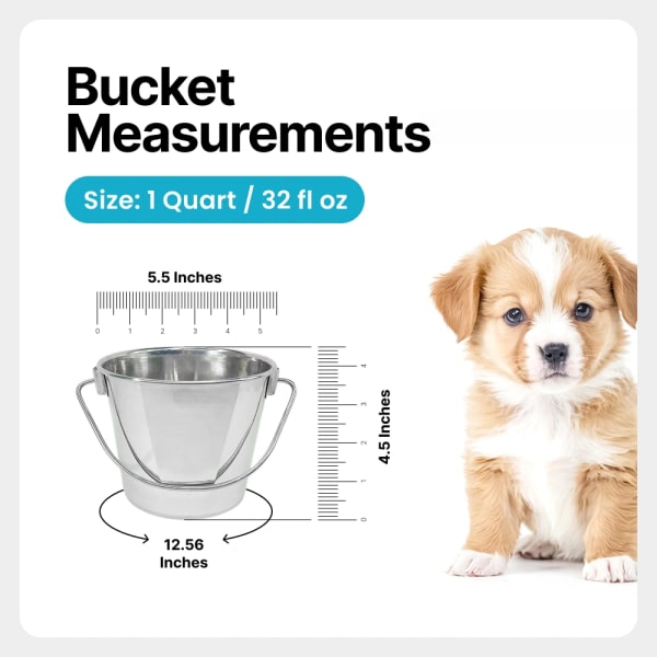 Heavy Duty Stainless Steel Flat Bucket - All Sizes details