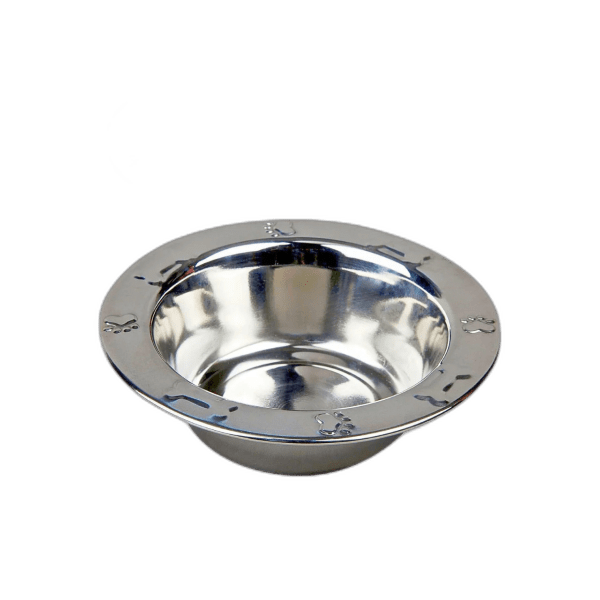 Stainless Steel Regular Embossed Feeding Bowl - All Sizes