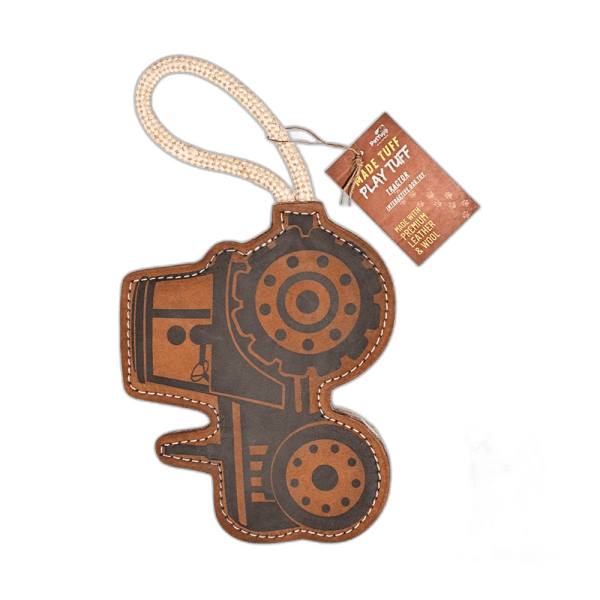 Natural Extra Tuff Toss & Chew Dog Toy - Tractor
