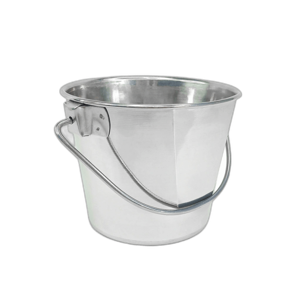 Heavy Duty Stainless Steel Flat Bucket - All Sizes