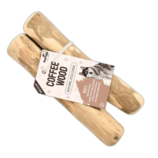 Natural Repurposed Coffee Woods Dog Chew - Medium