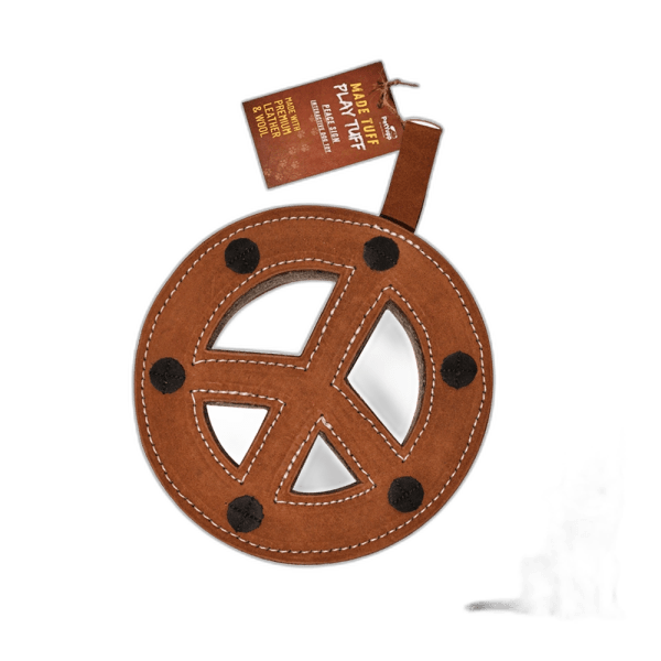Natural Extra Tuff Toss & Chew Dog Toy - Peace Sign