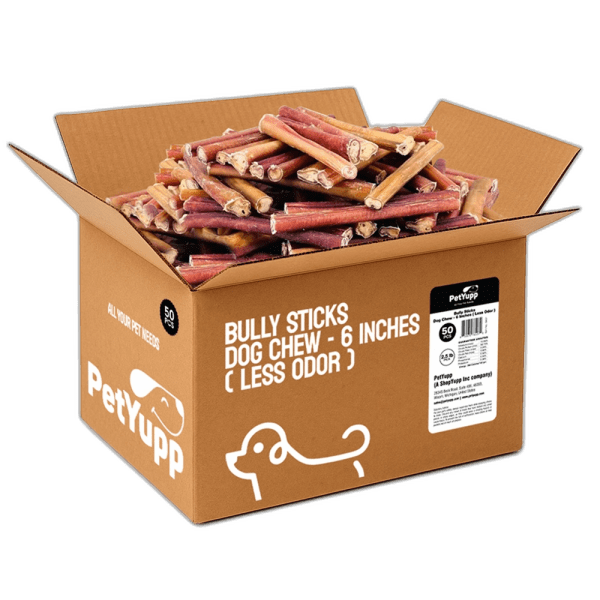 Plain Bully Sticks - 50 Count, 6 Inch