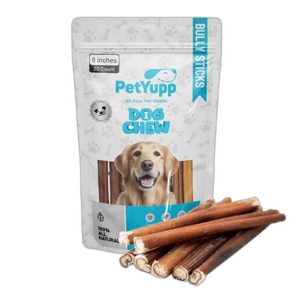 Plain Bully Sticks - Pack of 20, 6 Inch
