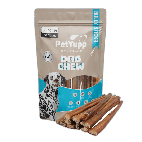 Plain Bully Sticks - Pack of 20, 12 Inch