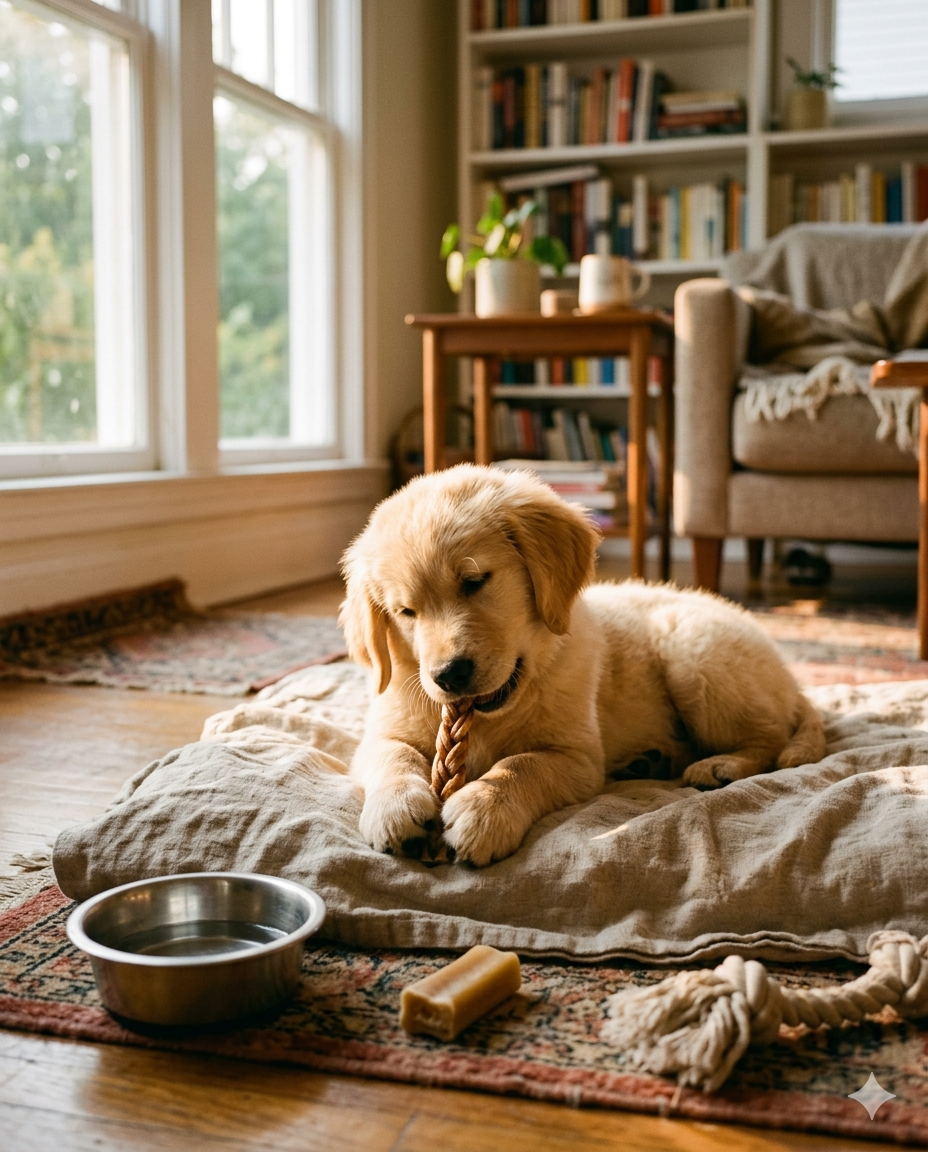 The new puppy starter kit. — hero photo