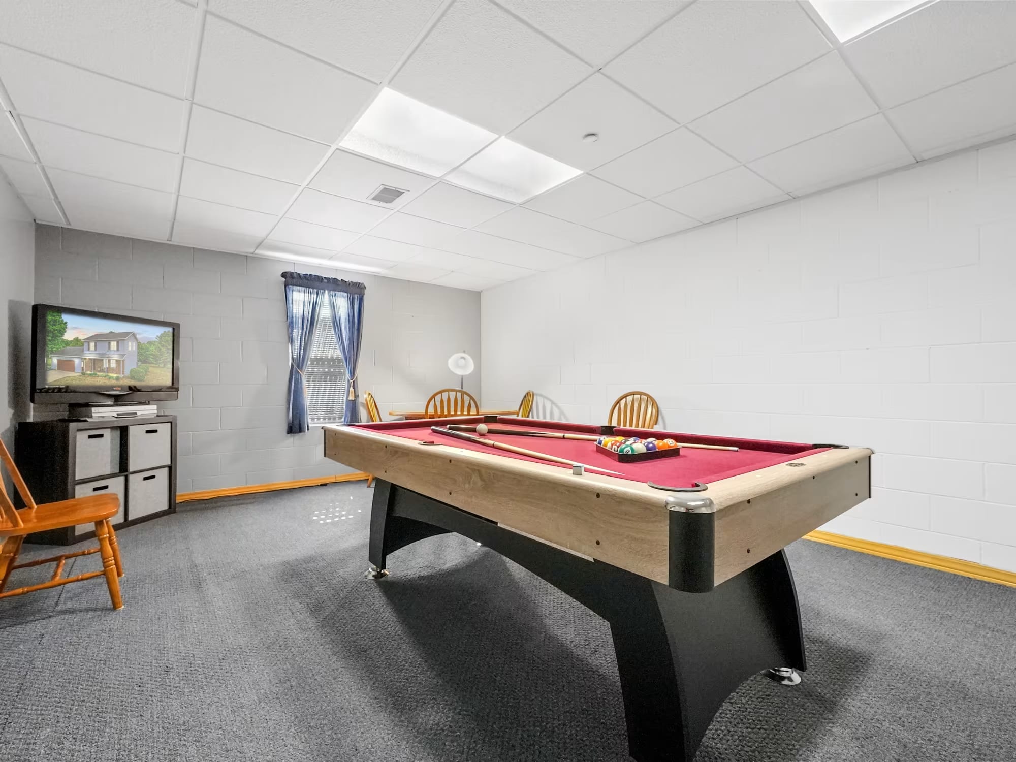 Michigan Vacation Home Rental Long Lake Retreat game room