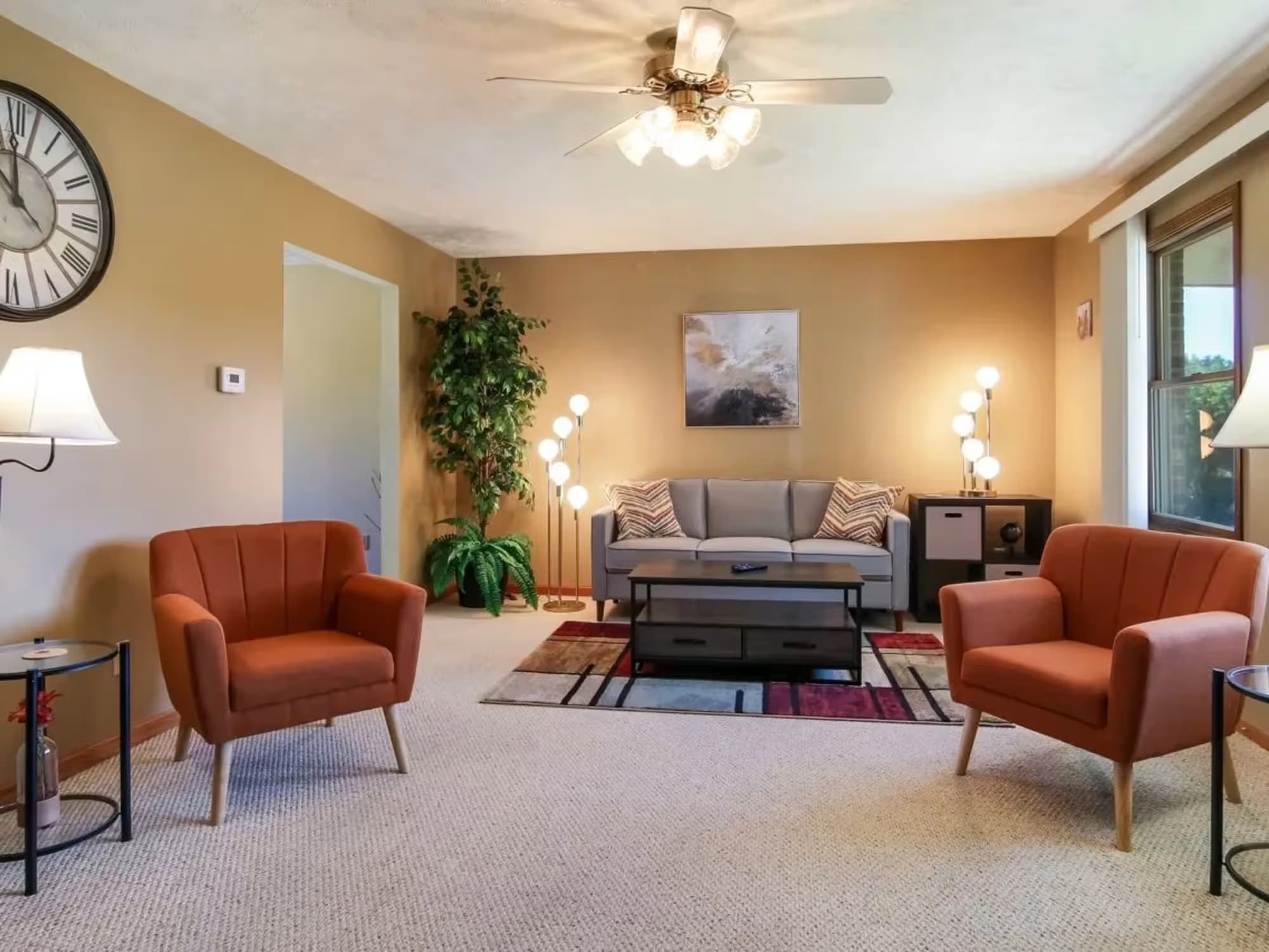 Michigan Vacation Home Rental Long Lake Retreat living room shot 2