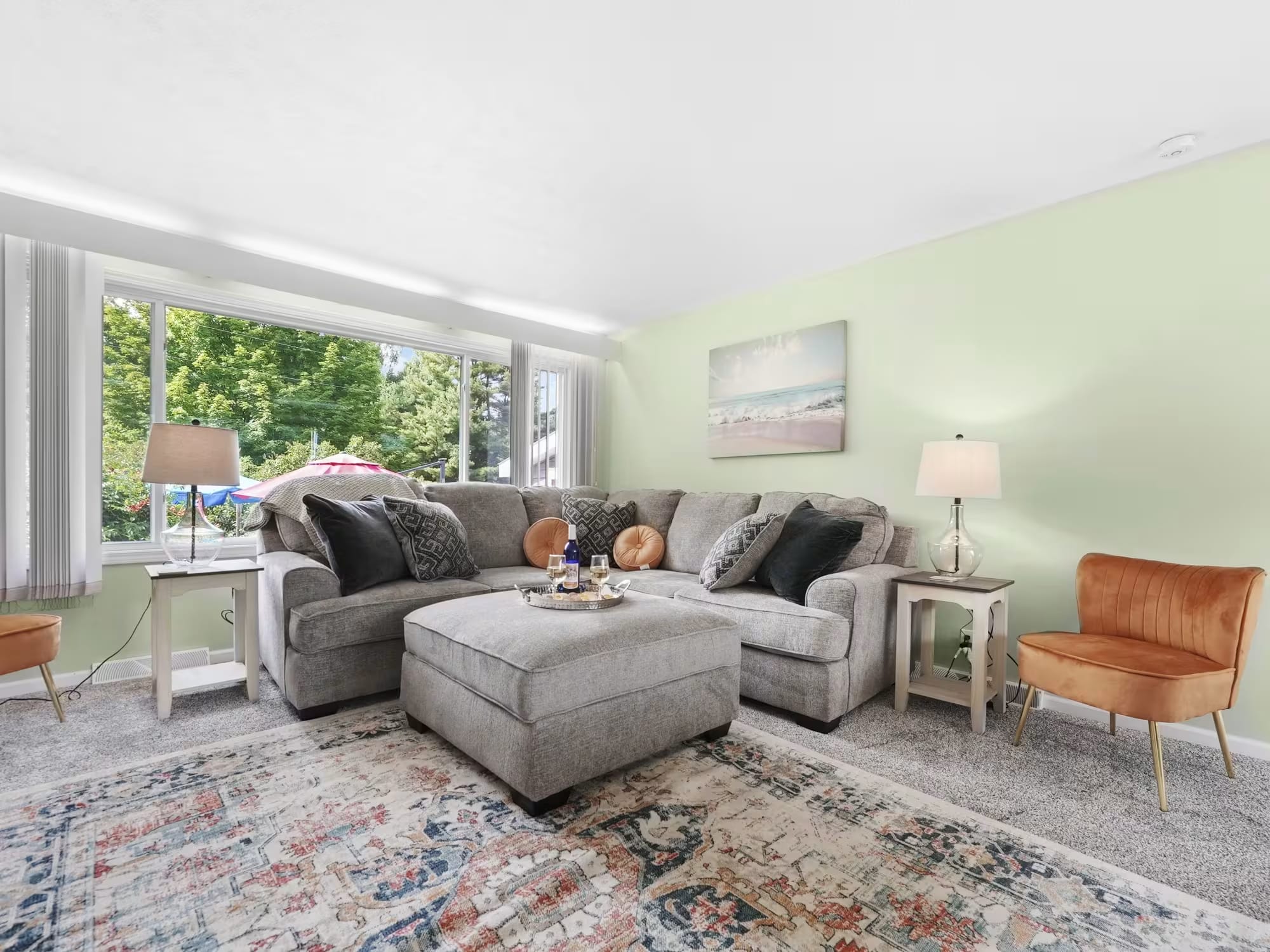 Michigan Vacation Home Rental Serenity Shores Living Room shot 2