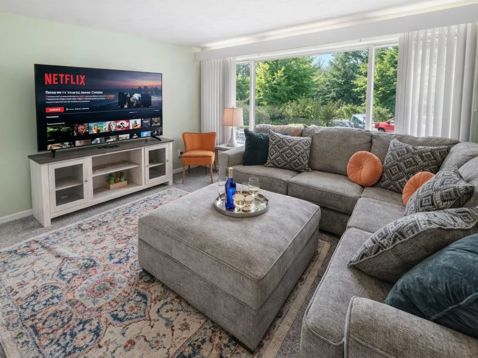 Michigan Vacation Home Rental Serenity Shores Living Room shot 1