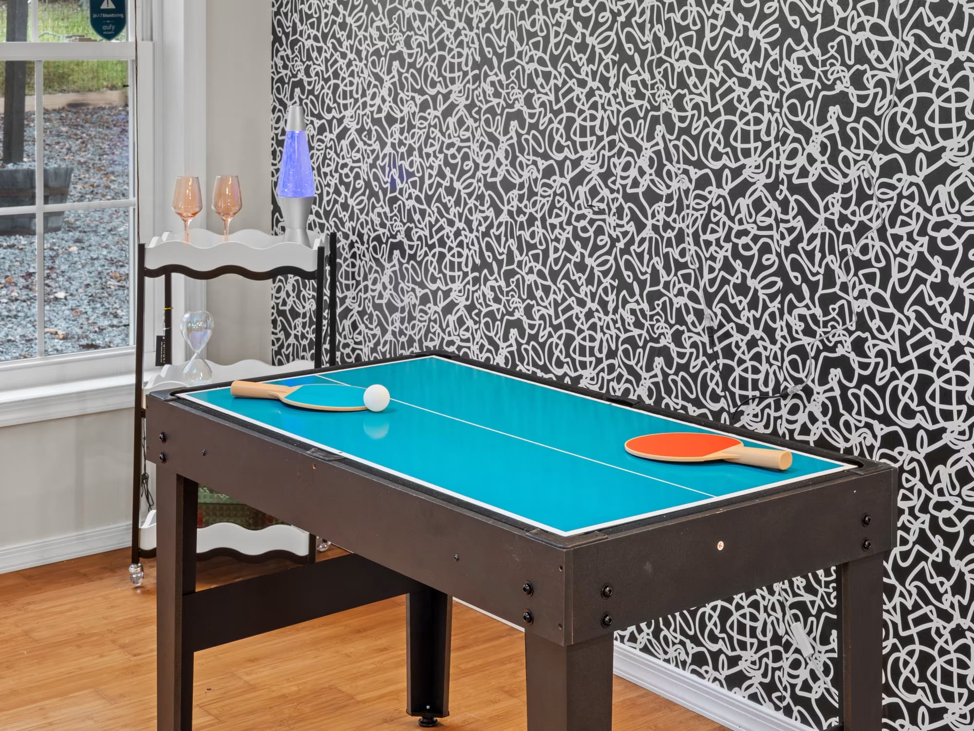 Pocono Lake Vacation Home Rental Pocono Lake Retreat game room shot 5 ping pong