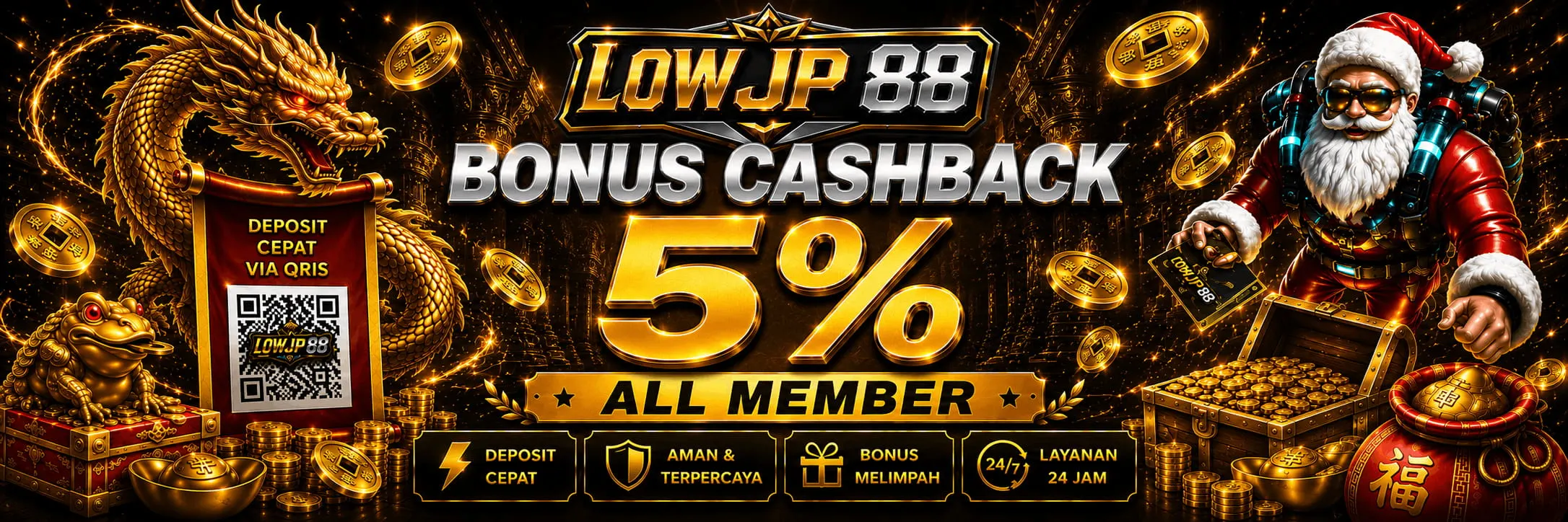 BONUS CASHBACK 5%