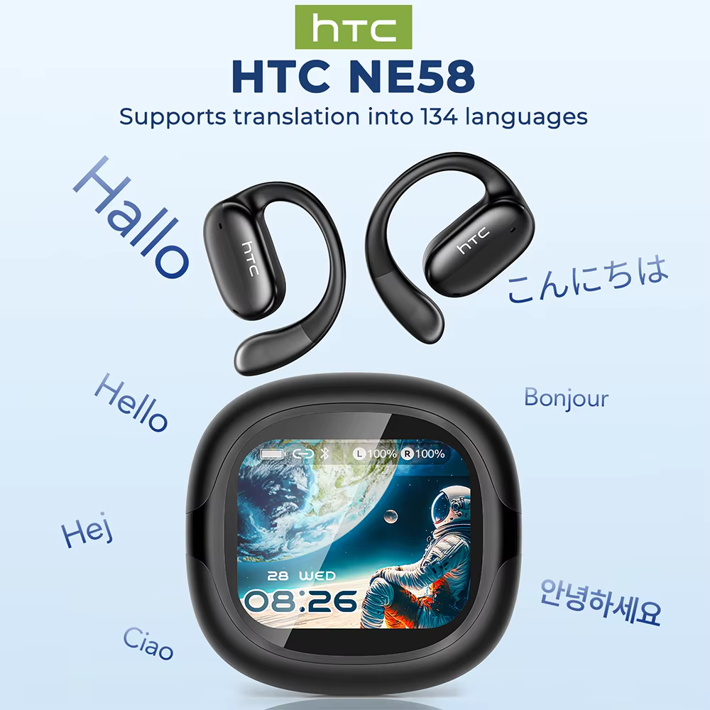 HTC NE58 Open Ear Wireless Bluetooth Earbuds