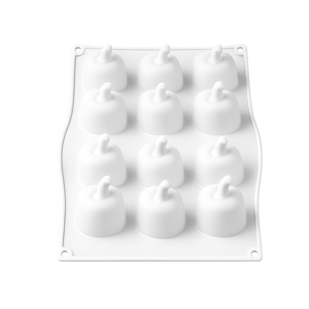 12 CAVITY CHERRY FRUIT SILICONE MOULD