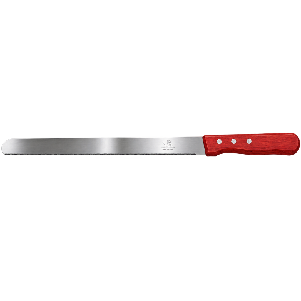 14INCH STAINLESS STEEL WOODEN HANDLE CAKE SLICING- LEVELLING KNIFE
