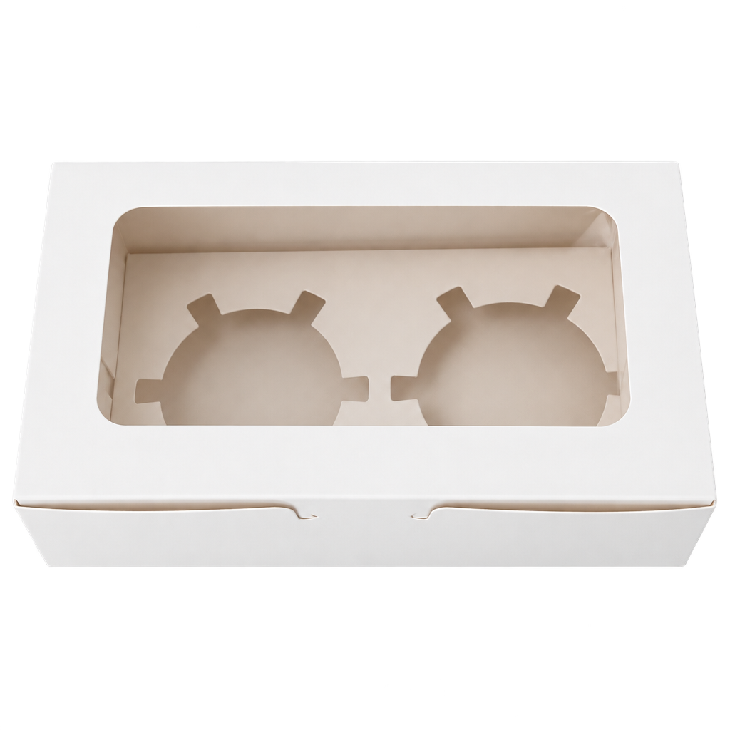 2 PIECES CUPCAKE BOX
