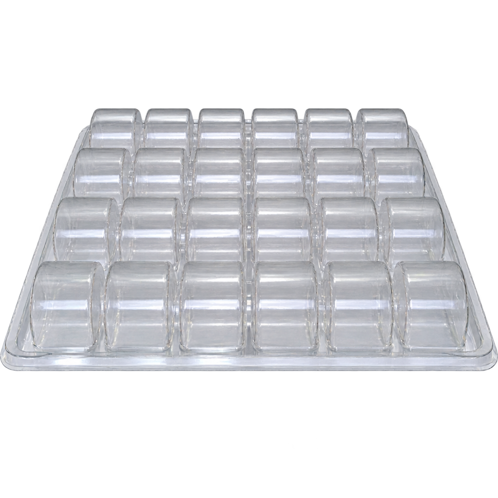 24 CAVITY FULL TRANSPARENT MACARON BOX 25․5CM